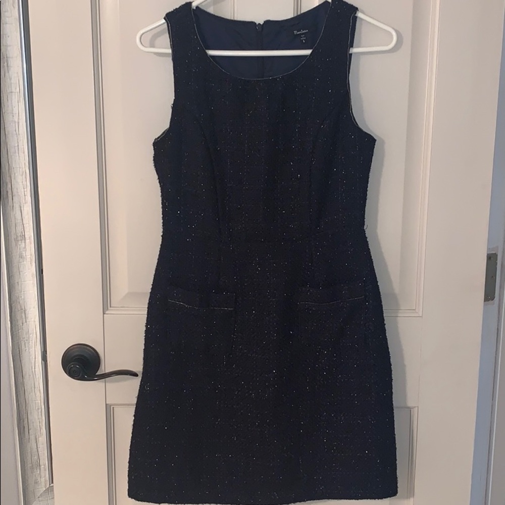 Blue tweed dress size medium